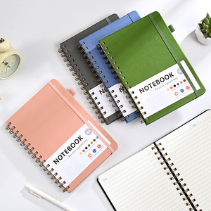 Carnet de notes A5 en cuir PU personnalisable avec logo, pages lignées écologiques, spirale, pour étudiants et usage bureautique - Product Image 3