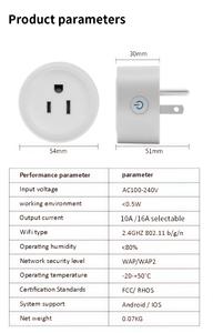 <span class=keywords><strong>WiFi</strong></span> Smart Plug para Smart Home Tomada Wi-Fi Sem Fio com Alexa Google Mini Xiaoi Tmall King Suporte - Product Image 6