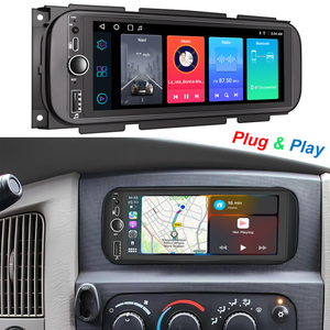 Autoradio Android 15.0 pour Dodge/Chrysler/Jeep, écran tactile 6,9'', 4 Go + 64 Go, CarPlay sans fil, Android Auto, <span class=keywords><strong>navigation</strong></span> GPS - Product Image 1