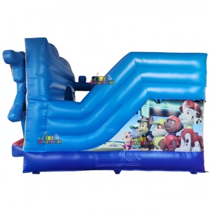 Château gonflable de <span class=keywords><strong>patrouille</strong></span> en PVC en gros avec toboggan, maison de saut gonflable de dessin animé pour les enfants, location de jeux pour fêtes - Product Image 4