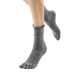 Calcetines Deportivos Antideslizantes de Cinco Dedos, 100% Algodón, Hechos en Taiwán, Calcetines de Yoga y Fitness con Dedos Separados - Product Image 2