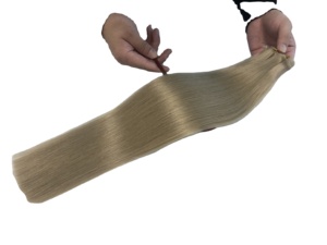 Meilleure vente Extensions de cheveux à trame plate Cheveux russes de qualité supérieure Trame plate à double tirage pour jolie fille - Product Image 2