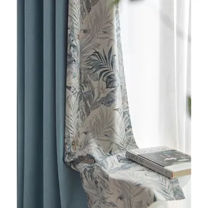 110 "inch 280cm chiều rộng dệt Polyester linen dệt rèm chất liệu Rolls vải bán buôn - Product Image 1