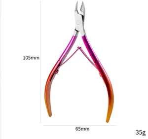 2024 Top Design Good Quality Custom Design Stainless Steel Nail Cuticle Rainbow Clipper Nail Dead Skin Remover Nail Nipper