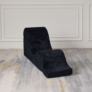 Divano Letto Multifunzionale a Forma di S Comprimibile per Hotel, Seduta Yoga per Coppie, Sedia Ondulata di Louis <span class=keywords><strong>Denny</strong></span> dal Design Moderno e Semplice - Product Image 4