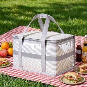 Sac à lunch isotherme imperméable réutilisable, sac isotherme en aluminium pour pique-nique en plein air, camping et usage quotidien - Product Image 1