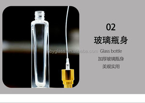 Flacon de parfum miniature personnalisable 10ml 13ml 15ml, flacon carré transparent en verre pour parfum, flacon coloré pour sérum de soin de la peau - Product Image 4