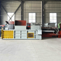 Compacteur de bouteilles en plastique Presse à balles Machine à balles automatique pour déchets de papier Presse à balles horizontale pour déchets de papier