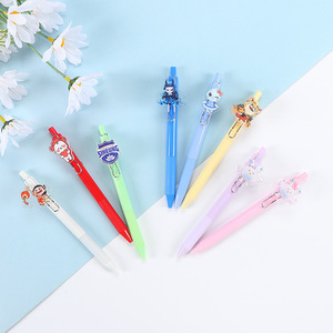 Custom <b>Acrylic</b> Gel <b>Pens</b> With Cartoon Characters Waterproof Needle Tip Press Closure For Students Office Use - Product Image 1