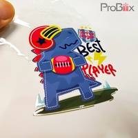 Autocollants de transfert UV 3D personnalisés avec logo, imperméables, adhésifs permanents, étiquettes de transfert en vinyle DTF pour l'étiquetage et l'emballage des produits