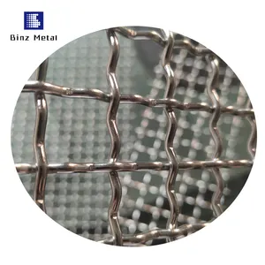 Waterproof Screen 3x3 6 Inch 160 Micron Woven 316l Stainless Steel Double Crimped Wire Mesh Screen