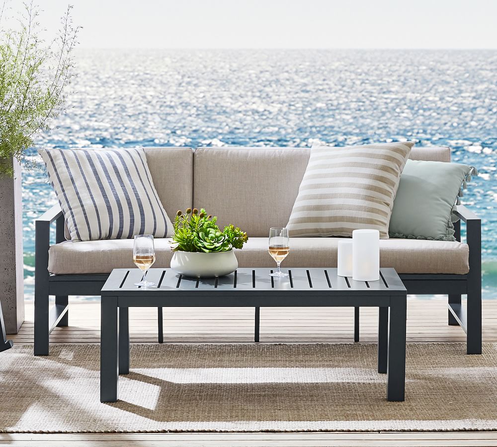 New Arrival Durable Factory Garden Outdoor Nordic Patio Alu Aluminium Modern Furniture Outside Fabric Sofa for Home Yard