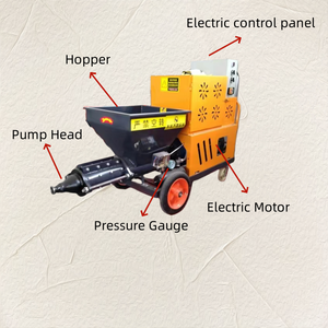 Bomba Mezcladora de <span class=keywords><strong>Mortero</strong></span> Húmedo/<span class=keywords><strong>Seco</strong></span> Automática con Control de Flujo Ajustable para Ingeniería Subterránea - Product Image 2