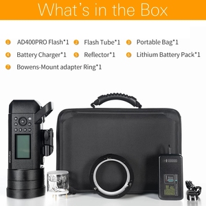 Flash Ad400 Pro pour extérieur, flash TTL tout-en-un, éclairage photo TTL HSS pour extérieur, éclairage sans fil 2.4G <span class=keywords><strong>Ad400pro</strong></span> - Product Image 2
