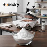 Poudre thermofusible blanche anti-sublimation en polyamide haute élasticité pour impression par transfert thermique DTF