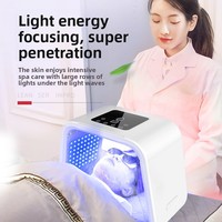 Appareil de rajeunissement cutané à photons lumière rouge-bleue pour salon, spectromètre de beauté domestique transfrontalier, pulvérisateur pliable ABS sept couleurs