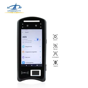HF- X05 2023 sales king android 11 USB DC built-in-POE blue1tooth TCP/IP iris face recognition access terminal