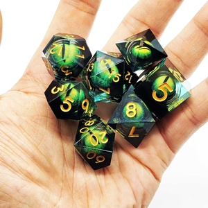 Nouveau jeu de dés mobiles Dragon Eye DND dés RPG 7 pièces avec boîte-cadeau pour les jeux de rôle - Product Image 5