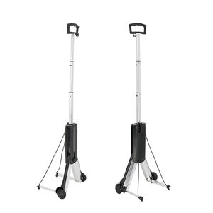 समायोज्य पोर्टेबल तह एकल सामान ट्राली संभाल ट्रॉली बैग शॉपिंग कार्ट - Product Image 4
