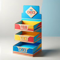 Offre Spéciale oem supermarché carton de vente au détail produit de semences personnalisé présentoir de luxe présentoir de semences support de sol noir étagères de magasin