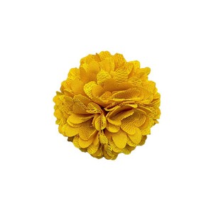 Boules de fleurs en mousseline colorées pour accessoires capillaires, décorations rondes en tissu pour sacs, chaussures et vêtements DIY Printemps 2025 - Product Image 5