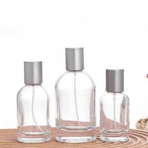 Flacons de parfum cosmétiques en verre transparent/ambre ronds personnalisés, vides, 30 ml, 50 ml, 100 ml, avec pulvérisateur et impression sérigraphique - Product Image 6