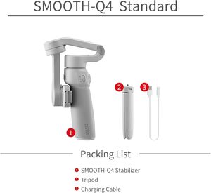 Estabilizador de 3 Ejes <span class=keywords><strong>Smooth</strong></span> Q4 para Teléfono Inteligente, con Barra de Extensión Integrada, Plegable y Portátil para TikTok y YouTube, Diseño Compacto - Product Image 5