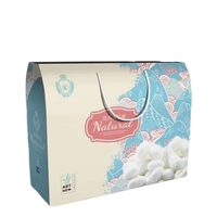 Cadeau de couette d'été textile de maison couette en soie polaire pour climatisation boîte en carton ondulé à main avec impression de gaufrage