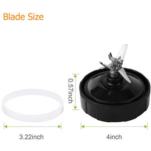 Lame de rechange pour blender <span class=keywords><strong>Ninja</strong></span>, lame à 6 ailettes pour Nutri <span class=keywords><strong>Ninja</strong></span> Auto IQ BL450-70 BL451-70 BL454-70, uniquement compatible avec les gobelets de 24 oz et 32 oz. - Product Image 4