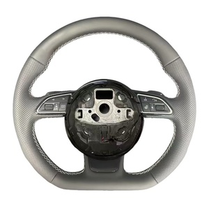 Volante de fibra de carbono y cuero personalizado para <span class=keywords><strong>Audi</strong></span> RS4 RS3 S8 S5 R8 <span class=keywords><strong>A4</strong></span> A6 TT S4 S3 C6 8J B6 B8.5 D4 4F 8V - Product Image 3