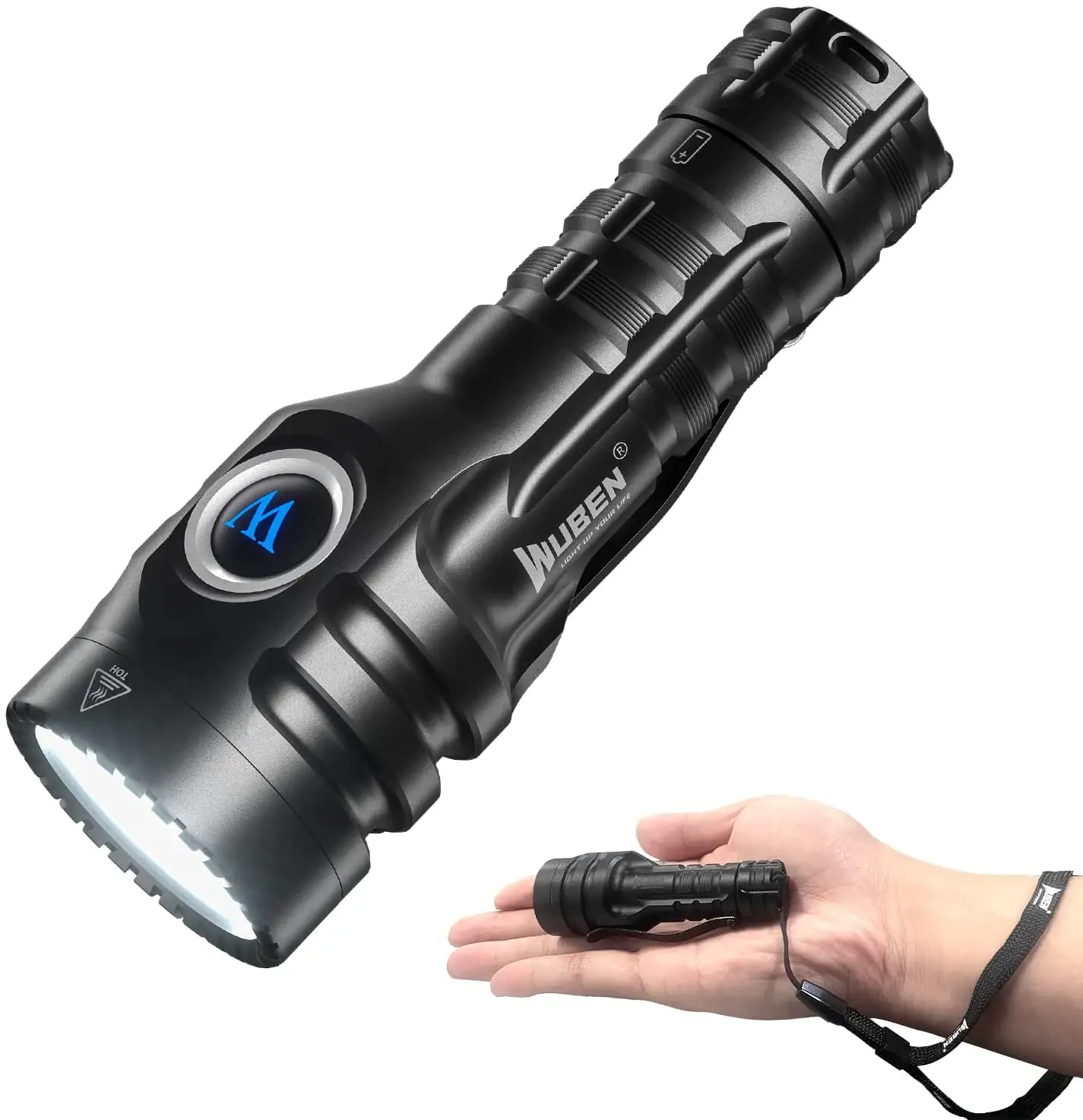 Wuben E6 mini pocket led camping torch portable small tiny long range high power flashlight