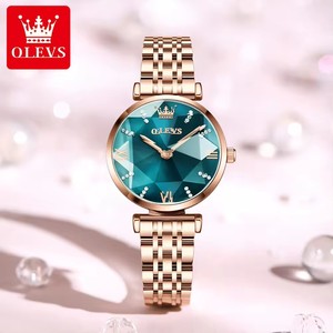 OLEVS 6642 Women's Luxury Quartz <strong>Watch</strong> with Chronograph Waterproof Stainless Steel Strap Top Brand <strong>Fashion</strong> Gift <strong>Set</strong> for Ladies - Product Image 1