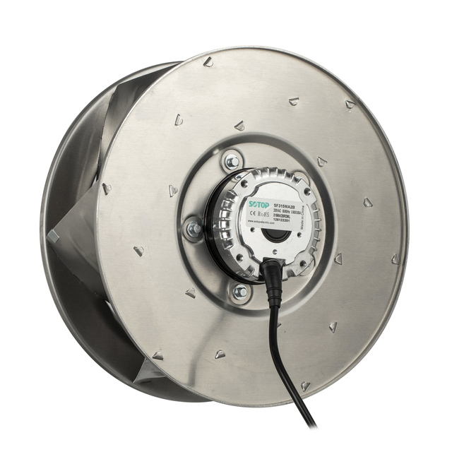 175-630mm 250-7000CFM Silent Motor Ac Backward Curved Blades Spiral Centrifuga Lradial Blower Fan