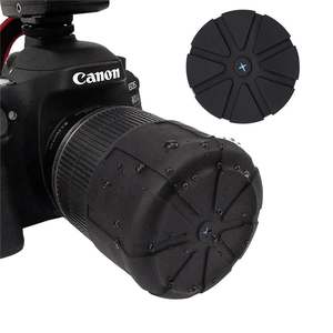 Cheap Black Silicone Protective Lens-Cap, Universal Cover for Kinds of Models <b>Camera</b>, Stretch Fit, Element Proof - Product Image 1