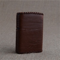 Étui à briquet vintage en cuir Jiaxin Factory, vente en gros, étui à cigarettes, étui à briquet personnalisé