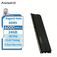 Bulk Wholesale Factory Price Asgard Hela 24GB DDR5 6000 CL42 SS Black Heatsink Desktop RAM Bulk Stock in Stock