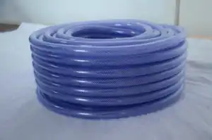Esnek PVC naylon örgülü hortum boru fiber net hortum