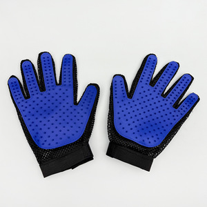 Gants anti-poils pour chat et chien, en silicone rouge, antistatiques, pour toilettage, bain, massage, soins des animaux - Product Image 2