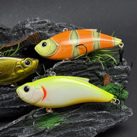 Appât de pêche à la ligne, leurre artificiel dur VIB Crankbait 75mm/145g sans hameçons pour la perche et le bar en eau douce A9179