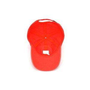 New Arrival 6 Panel Custom Fashion Female Unstructured Washed Cotton Red Adjustable Embroidery Logo Baseball <b>Hat</b> - Product Image 6