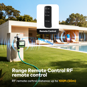 Minuteur d'eau Aqualin RF avec capteur Zigbee, compatible Wi-Fi, pour pompe, 2 entrées électriques, 4 sorties mécaniques, avec fonction de coupure, pour contrôle de l'<span class=keywords><strong>arrosage</strong></span> par orbite - Product Image 6