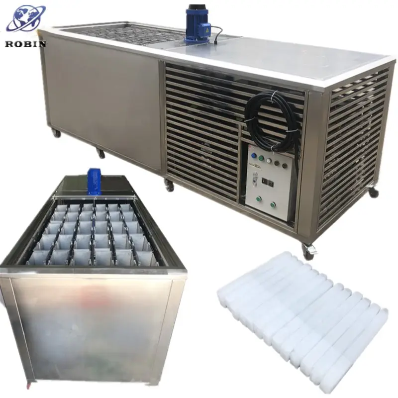 Machine à glace commerciale de bloc de refroidissement de saumure du prix usine 300kg