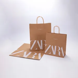 Lunch Bag Printed Recyclable High Quality Kraft Paper Eco-friendly Customized Craft Paper Food Offset Printing Customized Color