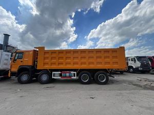 Camion à benne basculante HOWO 400HP 8x4 d'occasion 400 à vendre Camion à benne basculante à usage intensif à vendre - Product Image 2