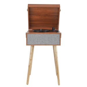 Tourne-disque vinyle portable de haute qualité avec pieds, en bois moderne, pour la lecture de disques vinyles - Product Image 4