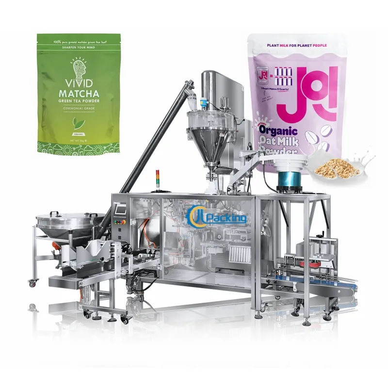 Automatische Vijzel 500G Rits Zak Matcha Proteïne Melk Cacao Instant Koffie Poeder Verpakkingsmachine