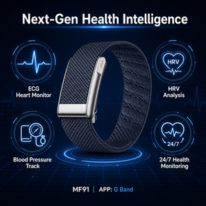 Nouveau bracelet connecté MF91 2026 sans écran, ECG 24h/24, suivi du sommeil et de la température corporelle, santé féminine, plus de 120 modes sportifs, 30+ jours d'autonomie, BLE5.3, IP68 - Product Image 1