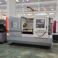 Tour CNC horizontal automatique CK6150 avec système GSK25i/808D/FANUC 0i-TF, lit plat, pour tournage de métaux