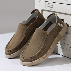 Chaussures pour hommes 2026 Nouvelle Collection Mocassins décontractés respirants en cuir pleine fleur véritable à enfiler pour le bureau, les affaires et le quotidien - Product Image 3