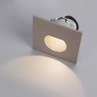 Applique murale Led imperméable conforme à la norme IP65, luminaire d'extérieur et d'intérieur, lumière blanche chaude, idéal pour des escaliers, 3W, 83x83mm, nouveau modèle 2019